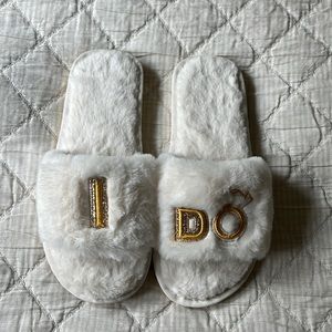 Bride I Do Slippers New